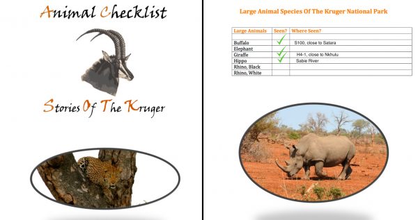 Kruger National Park Mammal Checklist