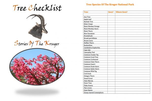 Kruger National Park Tree Checklist