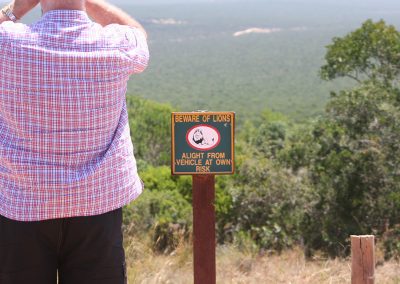Beware Of Lions Sign Addo Elephant National Park